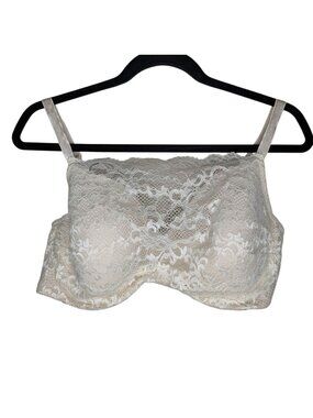 Soma Lace Cami Underwire Bra Ivory White Size 40D